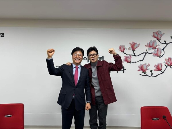 김종혁 최고위원화 한동훈 국민의힘 대표. [사진=김 최고위원 페이스북]