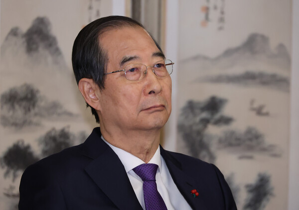 한덕수 대통령 권한대행 국무총리가 26일 서울 종로구 국무총리 공관에서 열린 주한미국상의·미국계 외투기업 간담회에 참석해 있다. 2024.12.26 [사진=연합뉴스]