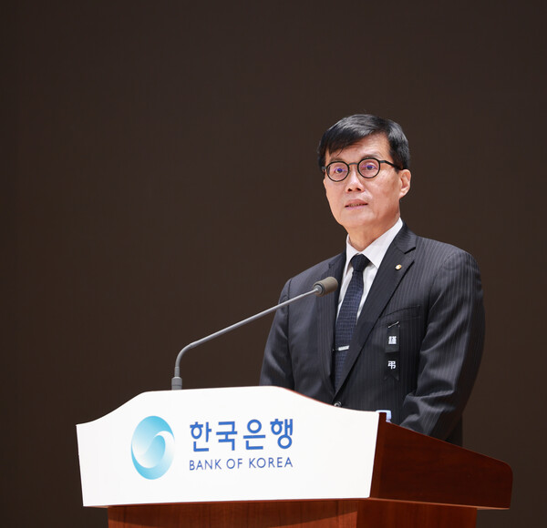 이창용 한국은행 총재가 2일 서울 중구 한국은행에서 열린 '2025년 한국은행 시무식'에서 발언하고 있다. 2025.1.2 [한국은행 제공. 재판매 및 DB 금지] [사진=연합뉴스]