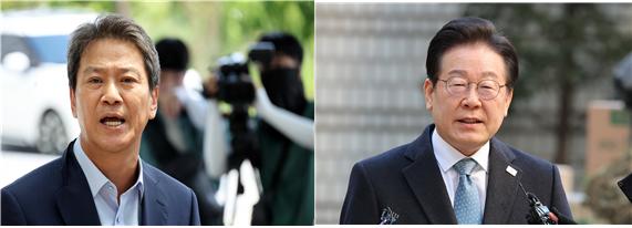 임종석 전 대통령 비서실장 (왼) 이재명 더불어민주당 대표(오) [사진=연합뉴스]