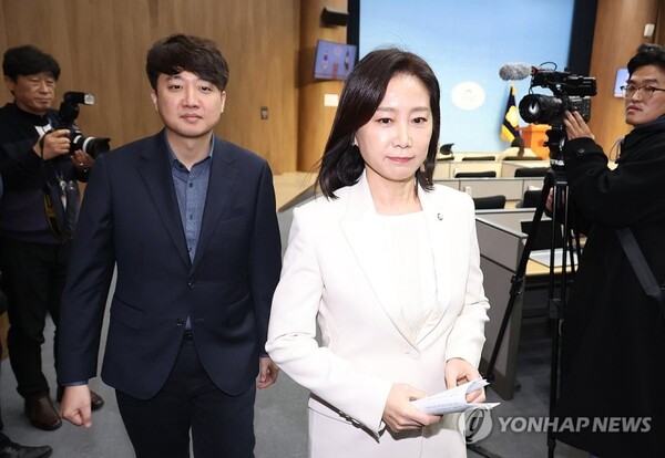 허은아 전 대표와 이준석 의원 [사진=연합뉴스]