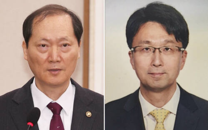 한덕수 권한대행이 8일 전격 지명한 이완규 법제처장(왼쪽)과 함상훈 서울고등법원 부장판사(오른쪽). 한 대행은 이날 마은혁 헌법재판관과 마용수 대법관을 임명하고, 이어 오는 18일 임기가 종료되는 문형배 헌법재판소장 직무대행과 이미선 헌법재판관의 후임으로 두사람을 전격 지명했다. [사진=연합뉴스]