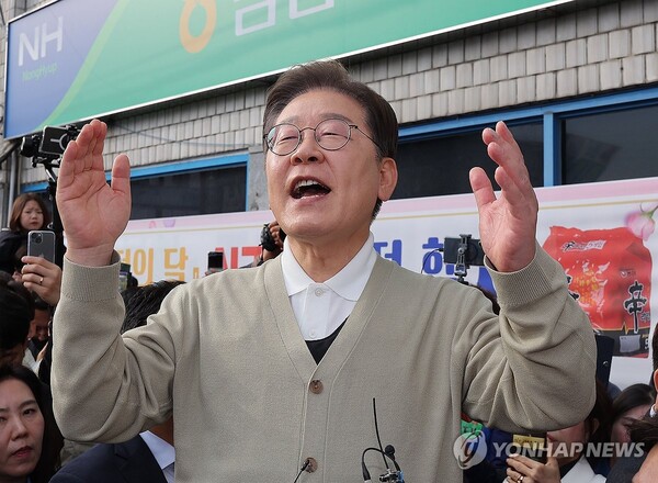 연설하는 이재명 후보 [사진=연합뉴스]