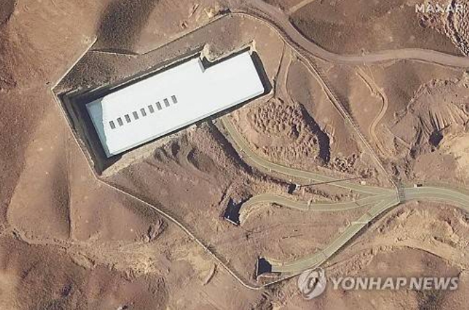 트럼프 미 대통령이 '미군이 파괴했다'고 밝힌 이란의 포르도 핵시설 [맥사 테크놀로지 제공.=AFP= 연합뉴스]