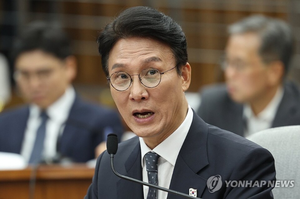 김민석 국무총리 후보자가 24일 서울 여의도 국회에서 열린 인사청문회에서 의원질의에 답변하고 있다. 2025.6.24 [사진=연합뉴스]