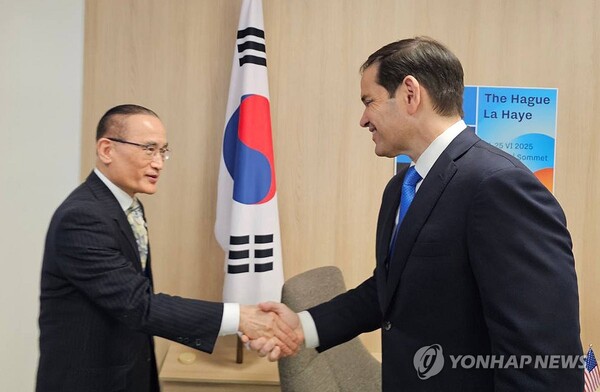 위성락 안보실장과 마코 루비오 미 국무장관 [사진=연합뉴스]