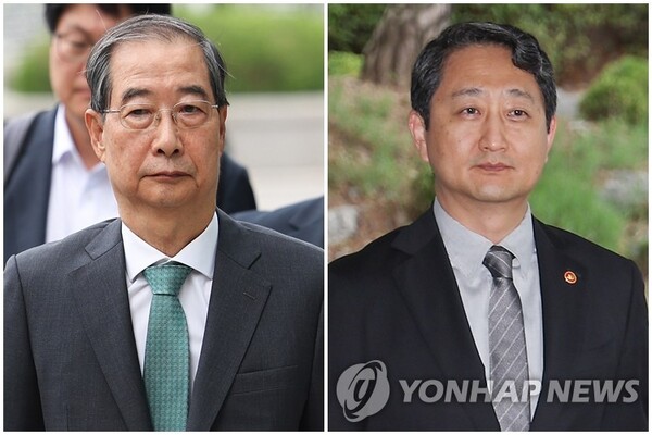 내란특검이 한덕수 전 총리와 안덕근 장관을 소환 조사했다 [사진=연합뉴스]