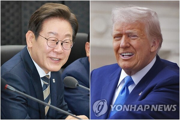 이재명 대통령과 도널드 트럼프 미국 대통령의 첫 한미 정상회담이 25일 미국 워싱턴DC에서 열린다 [사진=연합뉴스]