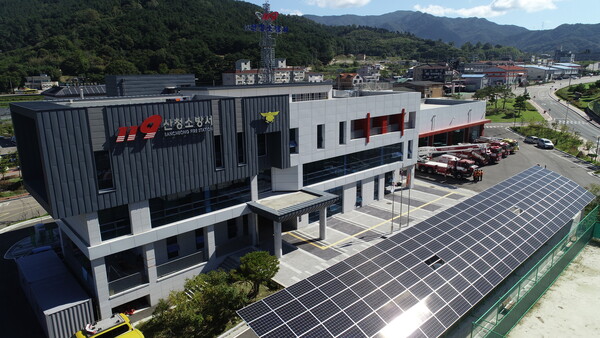 산청소방서↔전통시장 관계자 협력 네트워크 구축(제공=산청소방서)