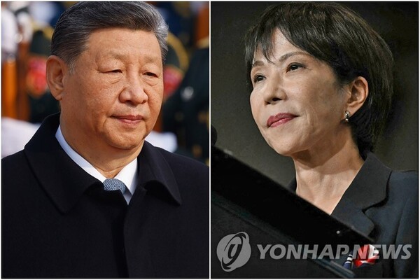 시진핑 중국 국가주석(왼쪽)과 다카이치 사나에 일본 총리 [사진=AP·AFP=연합뉴스]