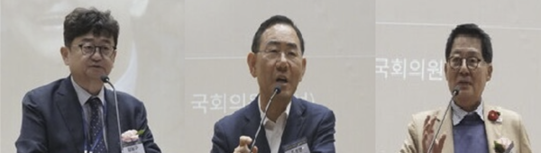 김능구 폴리뉴스 대표                                        주호영 국회 부의장                                       박지원 국회의원