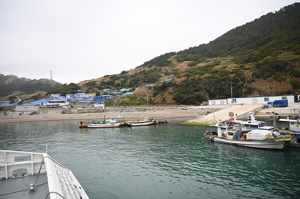 전남 신안군 흑삭면 만재도 마을 접안 [사진=홍선기 교수]