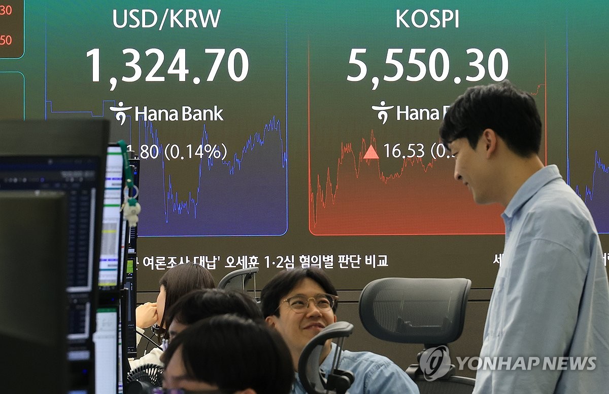 [마감시황] 솔리다임 IPO 중단에 반전···코스피 5550선 회복 - 뉴스 썸네일 이미지