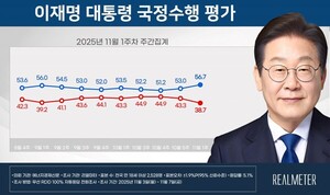 尹 지지율 56.7%, 3.7%p↑ (APEC 성과)